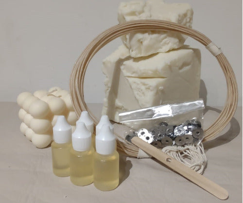 CandlesForHomeE Soy Wax Kit 4kg Wax + Essences + Supplies 1