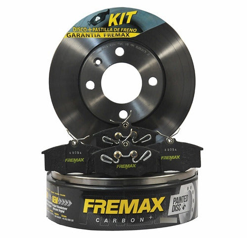 Kit De Freno Discos + Pastillas Fremax Vw Gol Solidos 0