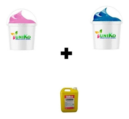 Uniko Combo: 50 Jabón +50 Detergente + 100 Lavandina 0