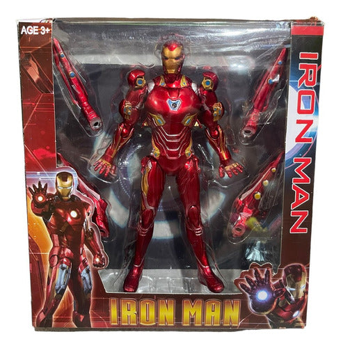 Muñeco Iron Man 18cm Figura En Caja + Accesorios 0