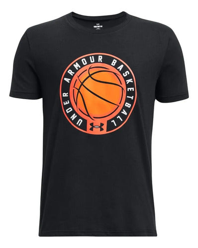 Under Armour UA and Bball Icon SS Black T-Shirt for Boys 4