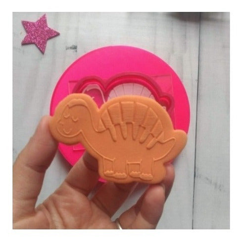 Acrylic Dinosaur Texturizing Stamp with Cutter Various Models 2