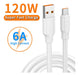 120W Quick Charge Type C Cable for Samsung F14 F34 F54 3