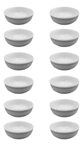 Crystal Rock Set of 24 Mini Dip Bowls - Melamine 6 x 2.5 cm 0