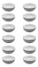 Crystal Rock Set of 24 Mini Dip Bowls - Melamine 6 x 2.5 cm 0