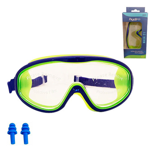 Hydro Mask 21 Children's Swimming Goggles with Ear Plugs UV Protection Anti-fog 7