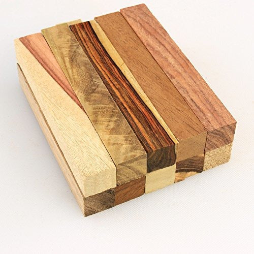 Legacy Woodturning, Exotic Wood Pen Blank, Paquete De Varied 5