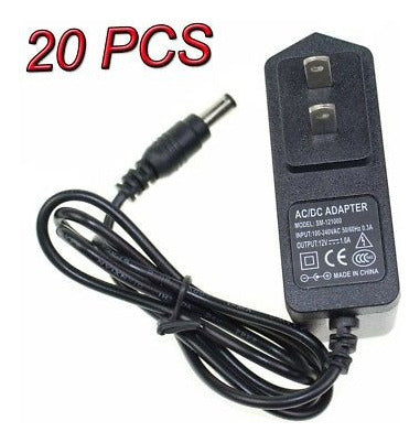 20 Pc Ac 100-240v Dc 12v 1a 5.5 X 2.1mm Cargador Adaptador U 1