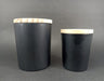 JAB Vaso Para Vela 100ml Negro Con Tapa De Madera (4 Unidades) 1