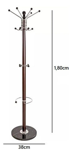 CR Rotating Floor Coat Rack with Reinforced Marble Base - Practical! 1