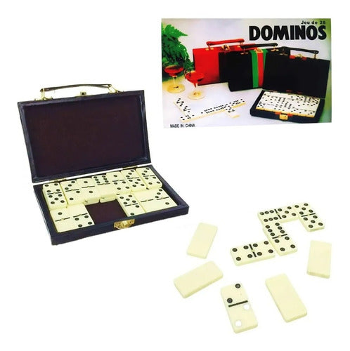 Faydi Traditional Domino 28 Large Tiles in Leatherette Case 2