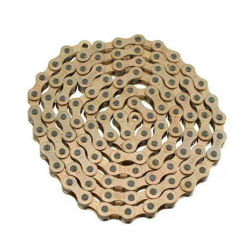 KMC S1 Gold Single Speed Bicycle Chain 1/2 x 1/8 112L 3