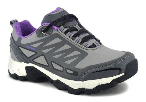 Nevados Zapatillas Trekking Kubok Dama Gris Con Violeta 0