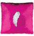 Pink/silver Style Lab Magic Sequin Pillow 0