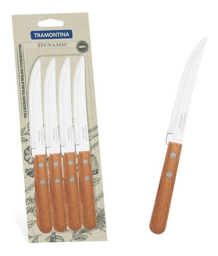 Tramontina Dynamic Wooden Handle Knife Set - Pack of 12 5