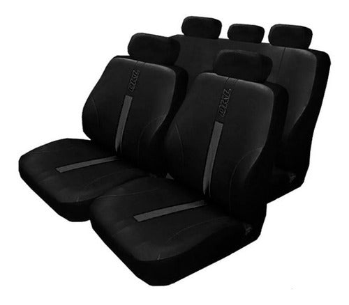 QKL Sport Line Eco-Leather Car Seat Covers for Ford Ka, Fiesta, Corsa, C4, VW Polo 0