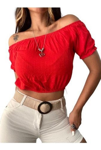 Strapless Paisana Style Linen Top Trendy Colors Fashion 61