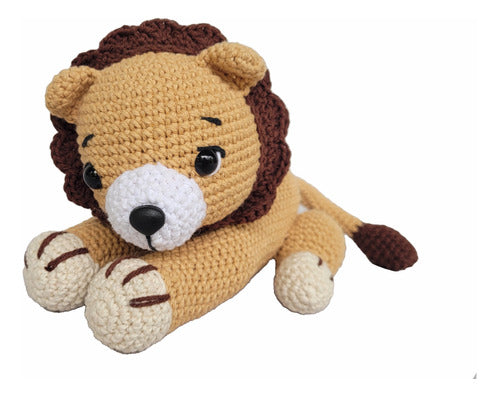 Tejo Sueños En Crochet Amigurumi Lion Baby Toy 0