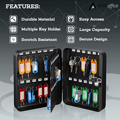 Adiroffice Combination Lock Key Cabinet 4