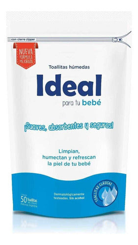 Ideal Baby Wet Wipes Classic 50u X3 1