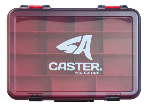 Fishing Box Caster Double-Sided Briefcase Type Tackle Box Tbox-009 1