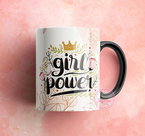 Imprimi Kits Plantillas Tazas Girl Power Dia De La Mujer Madre Feminismo 1