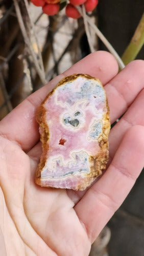 Ab Acero Polished Rhodochrosite Collection Stone - Double-Sided 1