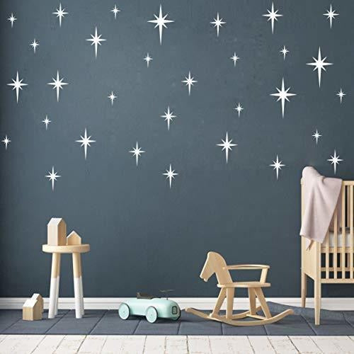 Gestyz Retro Star Design Vinyl Wall Stickers 0