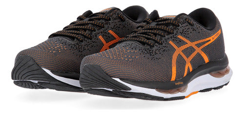 Asics Hypersonic 4 Running Shoes for Men in Gray and Orange 5