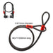 Bike U Lock Con Cable Resistente  Via Velo Heavy Duty Bicycl 1