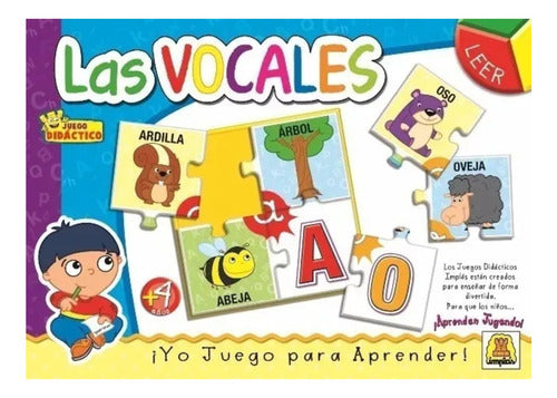 Implast Juego Las Vocales Didáctido Encastre 1