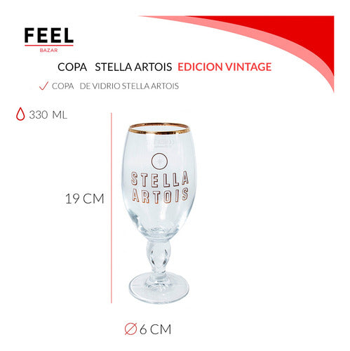 Stella Artois Beer Glass Set x2 330 Ml Original 1