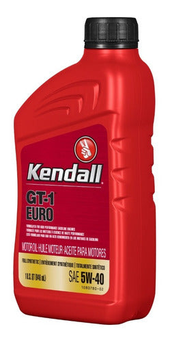 Aceite Kendall Gt-1 Euro 5w40 Full Sintetico Caja 12x1 Qt 1