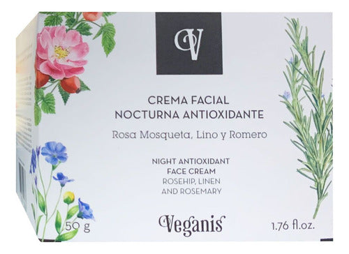 Veganis Night Facial Cream Antioxidant Anti-Wrinkle 0