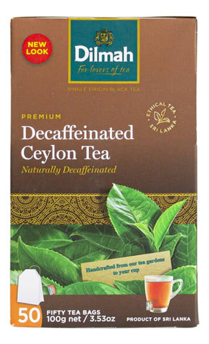 Decaffeinated Ceylon Tea Dilmah 50 Units 0