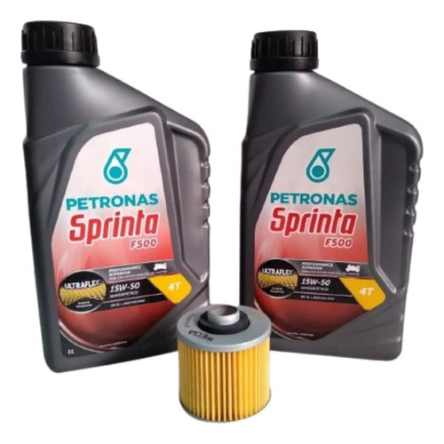 Petronas Kit Cambio De Aceite Yamaha Virago 250 Semi -BMD Motos 0