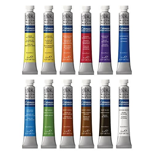 Juego De Pintura De Acuarela X12 Winsor & Newton Cotman 4