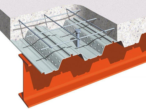 Steel Deck Encofrado Perdido Losa Entrepiso - Tda Uruguay 0