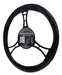 G60 Universal 38cm Black Leatherette Steering Wheel Cover with Stitching 3