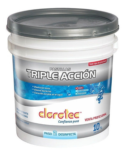 Clorotec Triple Action Tablet for Pools 10kg 0