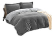 Queen Size Reversible Duvet Cover Set with 2 Pillowcases 3