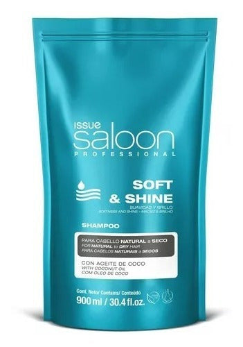 Issue Saloon Professional Kit: Shampoo + Conditioner Soft & Shine 900ml 1