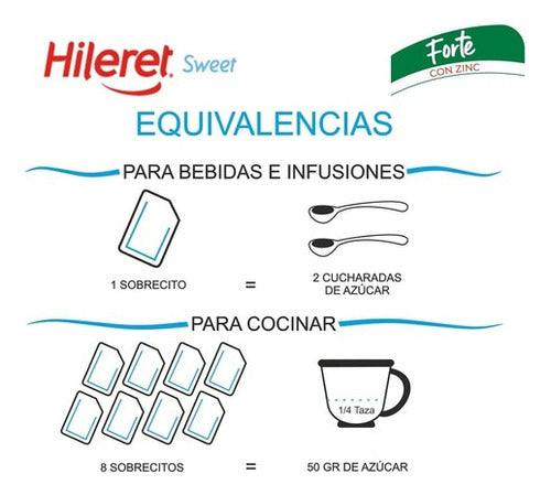 Hileret Sweet Pack X6 Edulcorante Hileret Sweet Azucar Light 100 Sobres 2