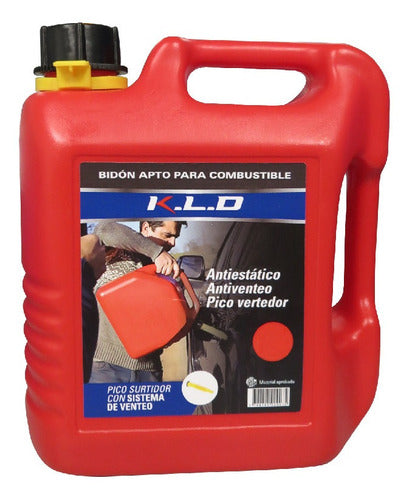 KLD 4 Liters Extra Flat Gasoline Jerry Can 1
