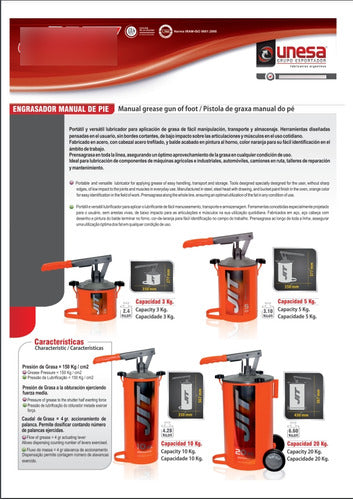 Jit Manual Grease Gun 5kg 1