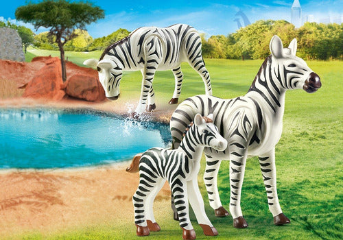 Playmobil Family Fun 70356 Zebras With Baby 2