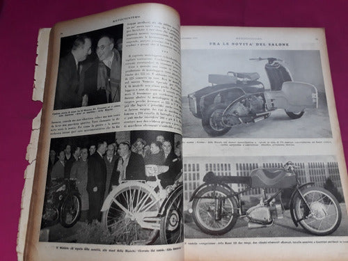 Moto Ciclismo N° 2 Año 1952 Exposicion De Milano 6