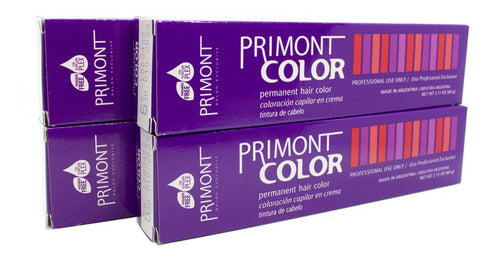 Primont Color X4 Tintura Coloración Cabello 60gr C/amoniaco 1