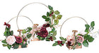 Ling's Moment Portavelas Hoop Wreath Floral Centerpieces 0