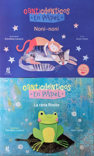 Set of 2 Canticuénticos Books: Noni Rana and Canticuénticos - Lote X 2 Canticuénticos En Papel Noni Rana Canticuénticos